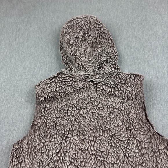 Patagonia Vest‎ Women Medium Brown Conejo Fleece Full Zip Fuzzy Hoodie 25915 - Picture 9 of 11